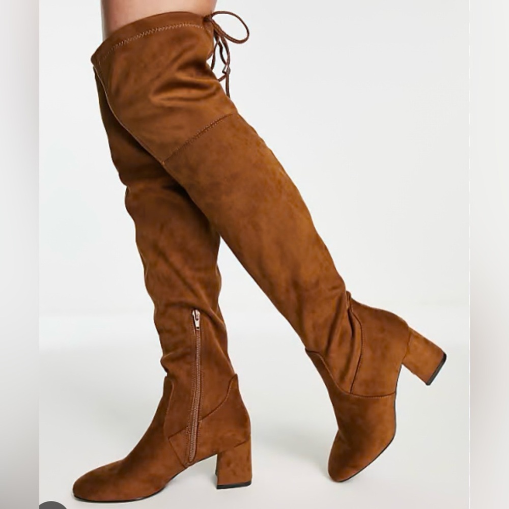 Elegant Tan Over-the-Knee Boots
